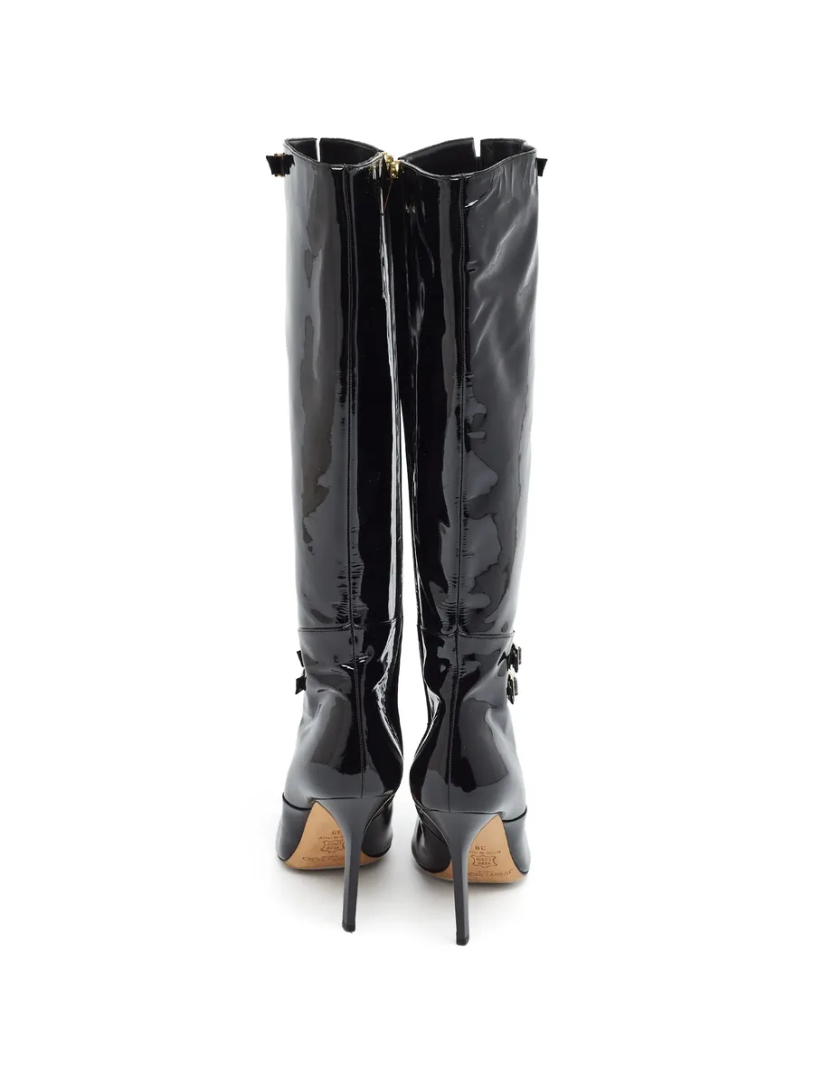 Sheila buckled knee-length boots 9