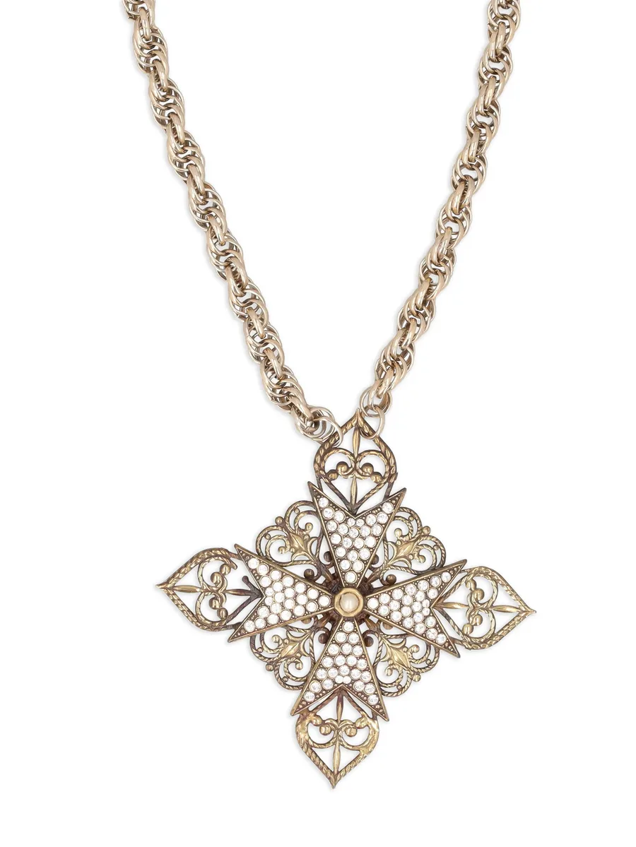 колье Filigree с кристаллами 7