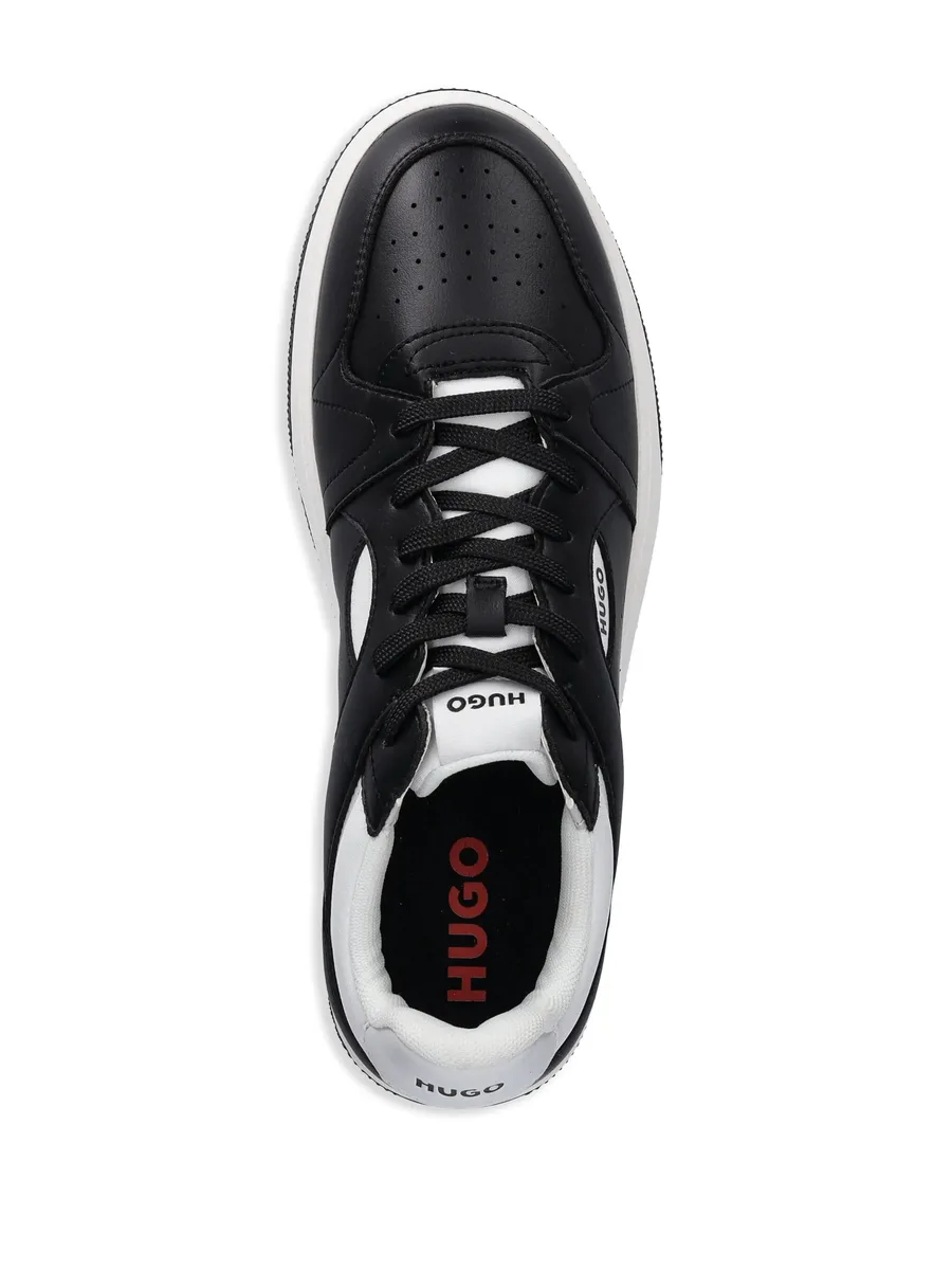faux-leather sneakers 7