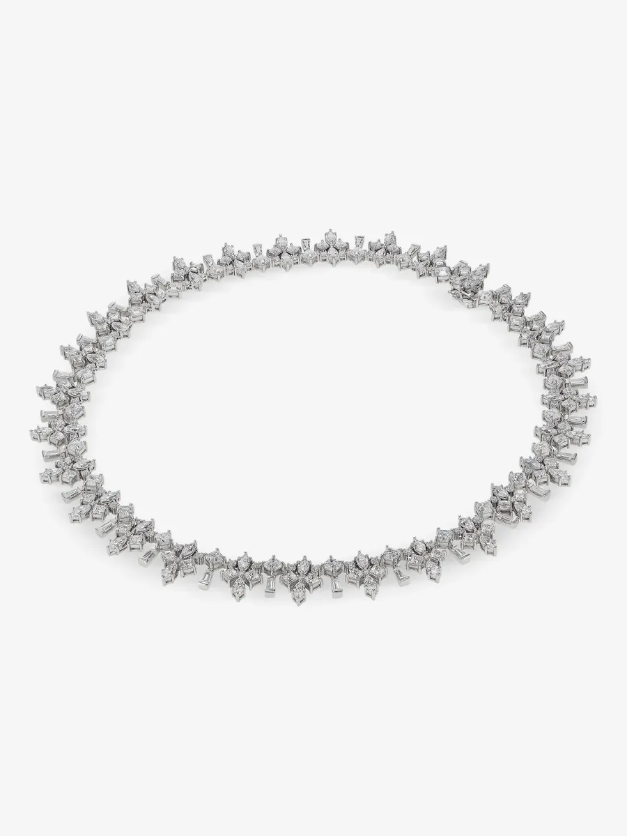 колье Diamond Fleur-De-Lys из белого золота с бриллиантами 3
