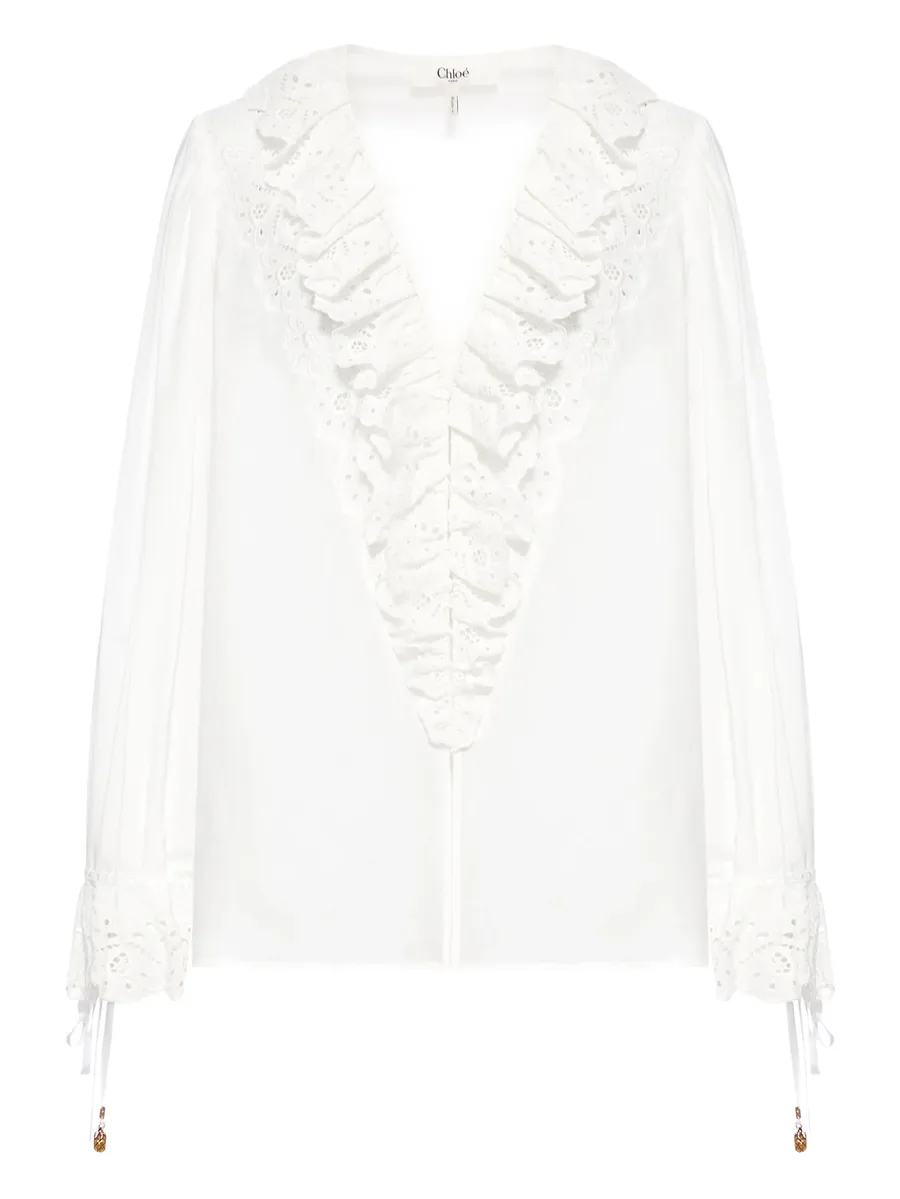 broderie-anglaise ruffled blouse 1