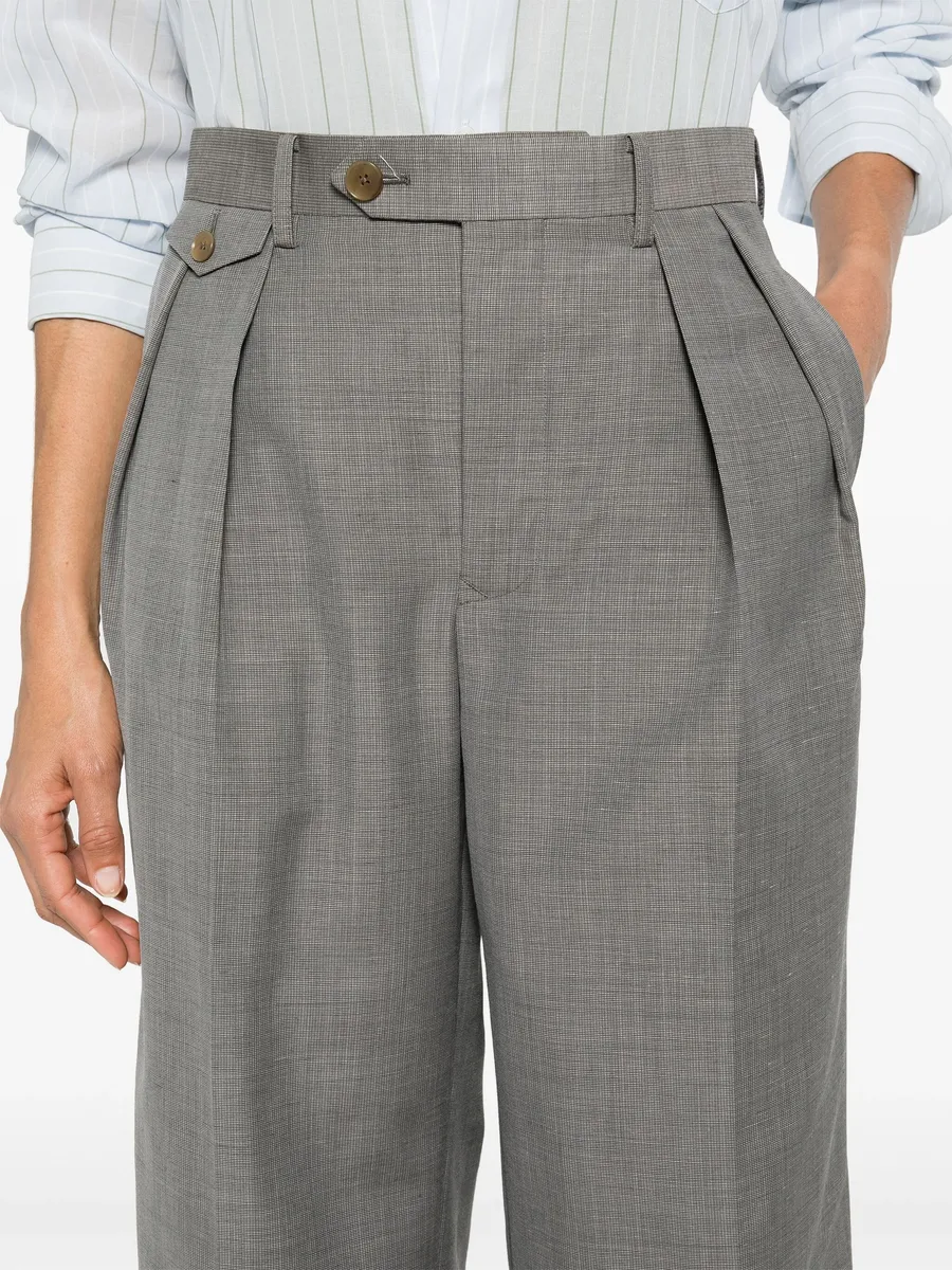 Tropical straight-leg trousers 9
