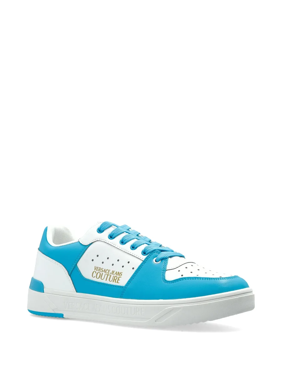 leather logo sneakers 3