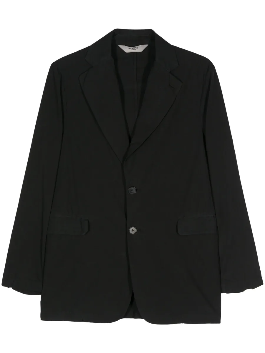 single-breasted cotton blazer 1