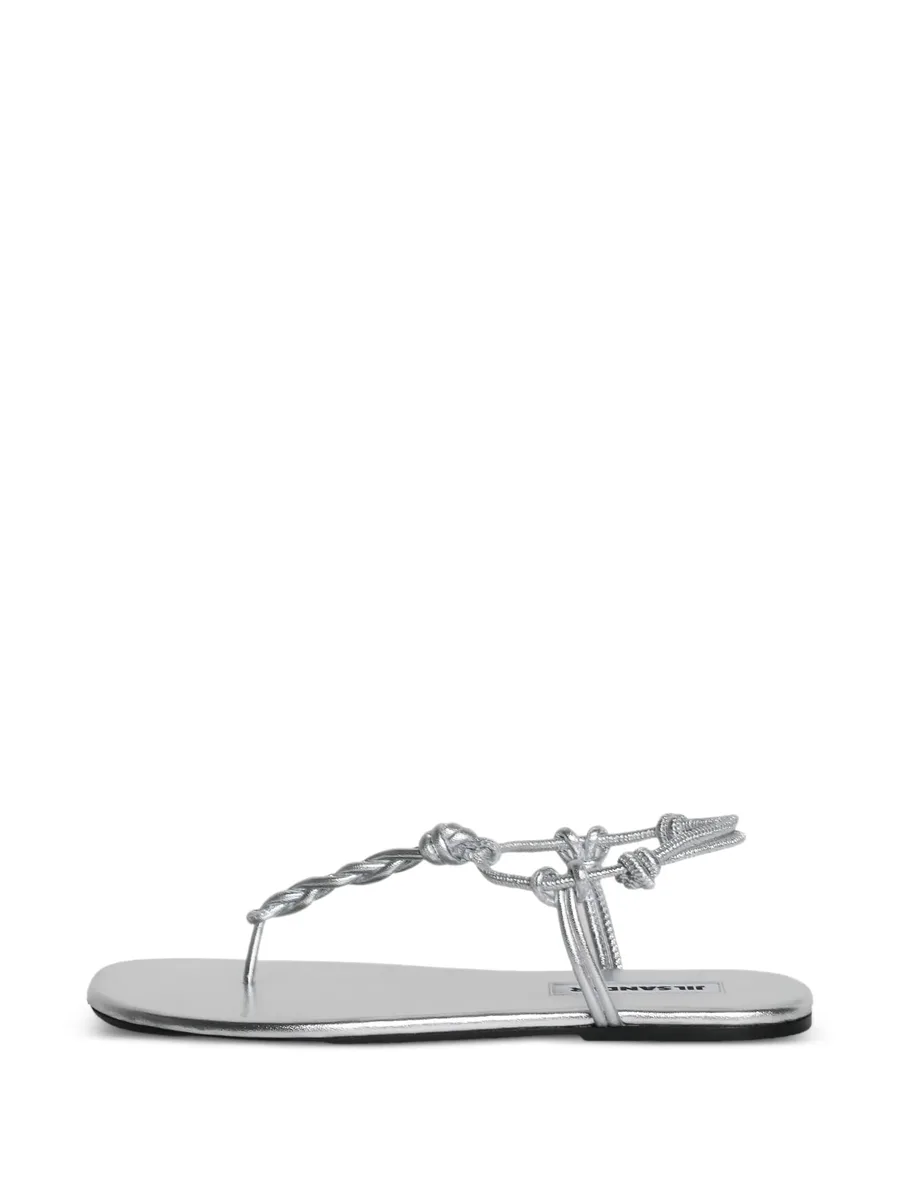 knot-strap flat sandals 1