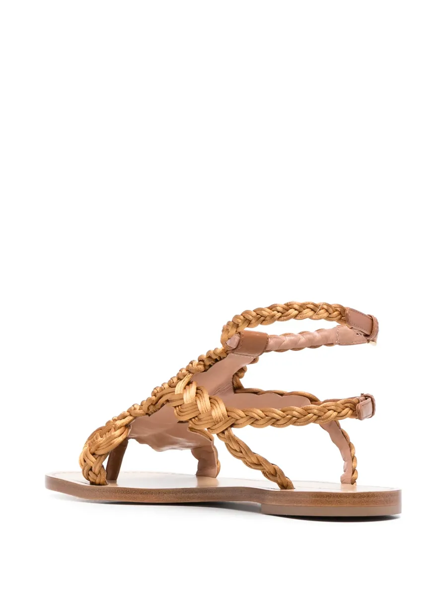 open-toe braided sandals 5