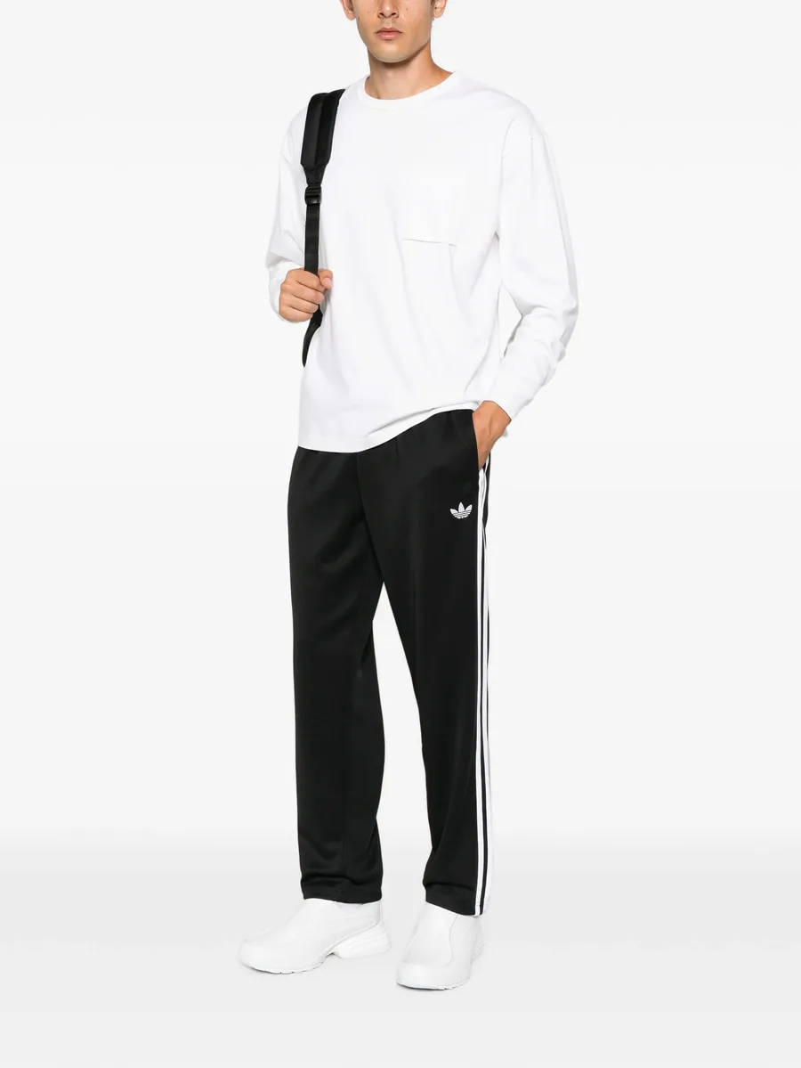 спортивные брюки с лампасами и вышитым логотипом 2