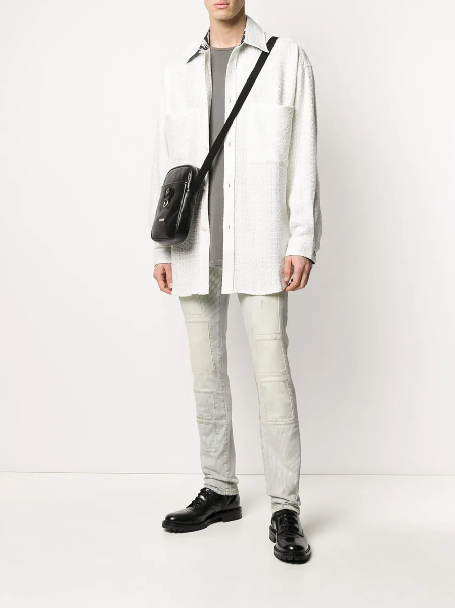 slim-fit stonewashed jeans 3