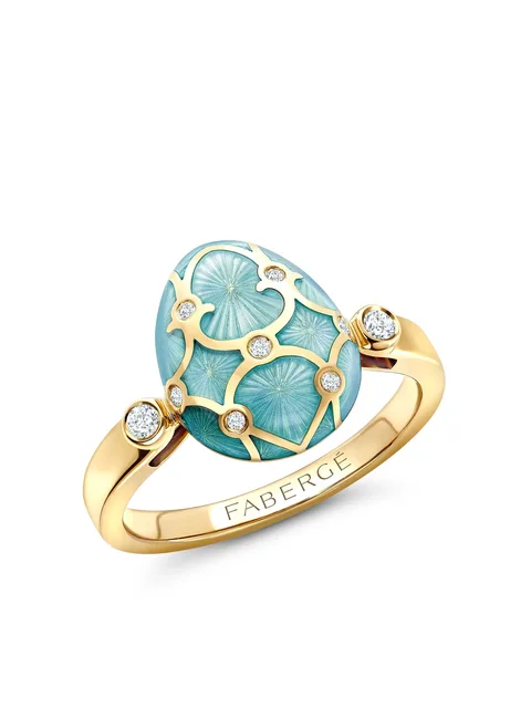 кольцо Heritage Egg из желтого золота с бриллиантами