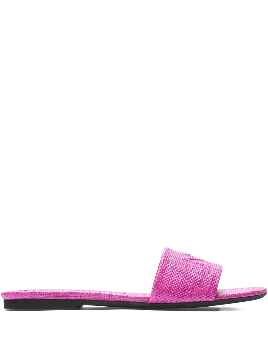 logo-embossed sandals 1