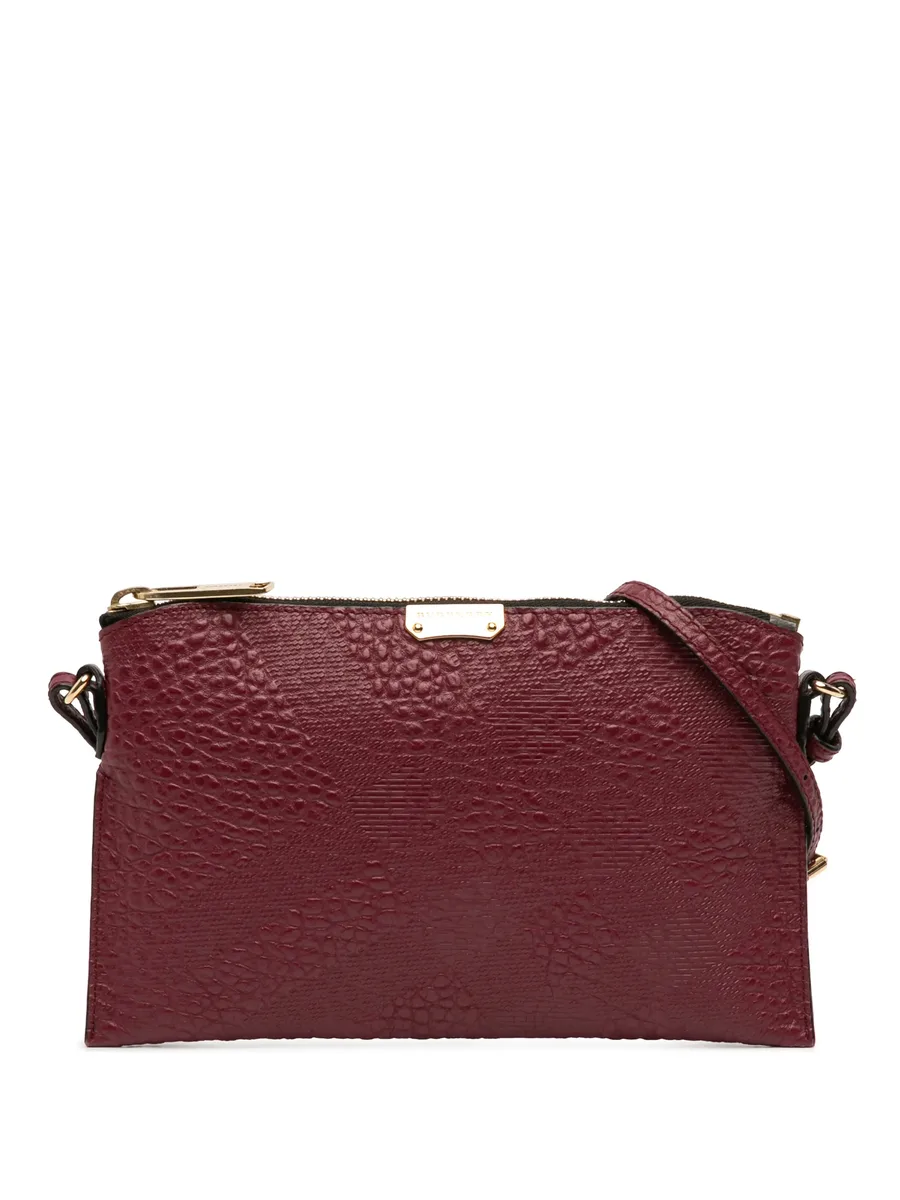 сумка через плечо Small Grain Check Embossed Leather Chichester (2000-2017 годы) 1