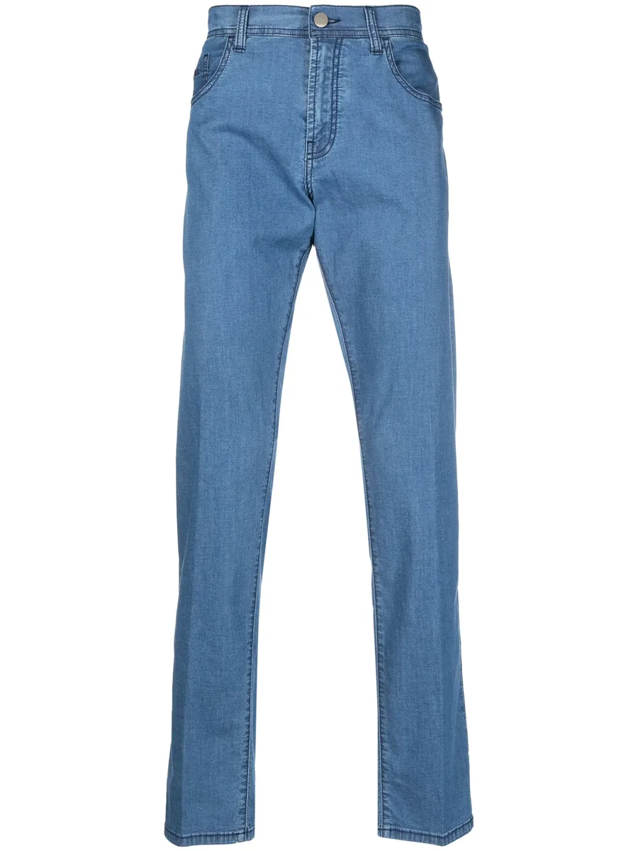 straight-leg denim jeans 2