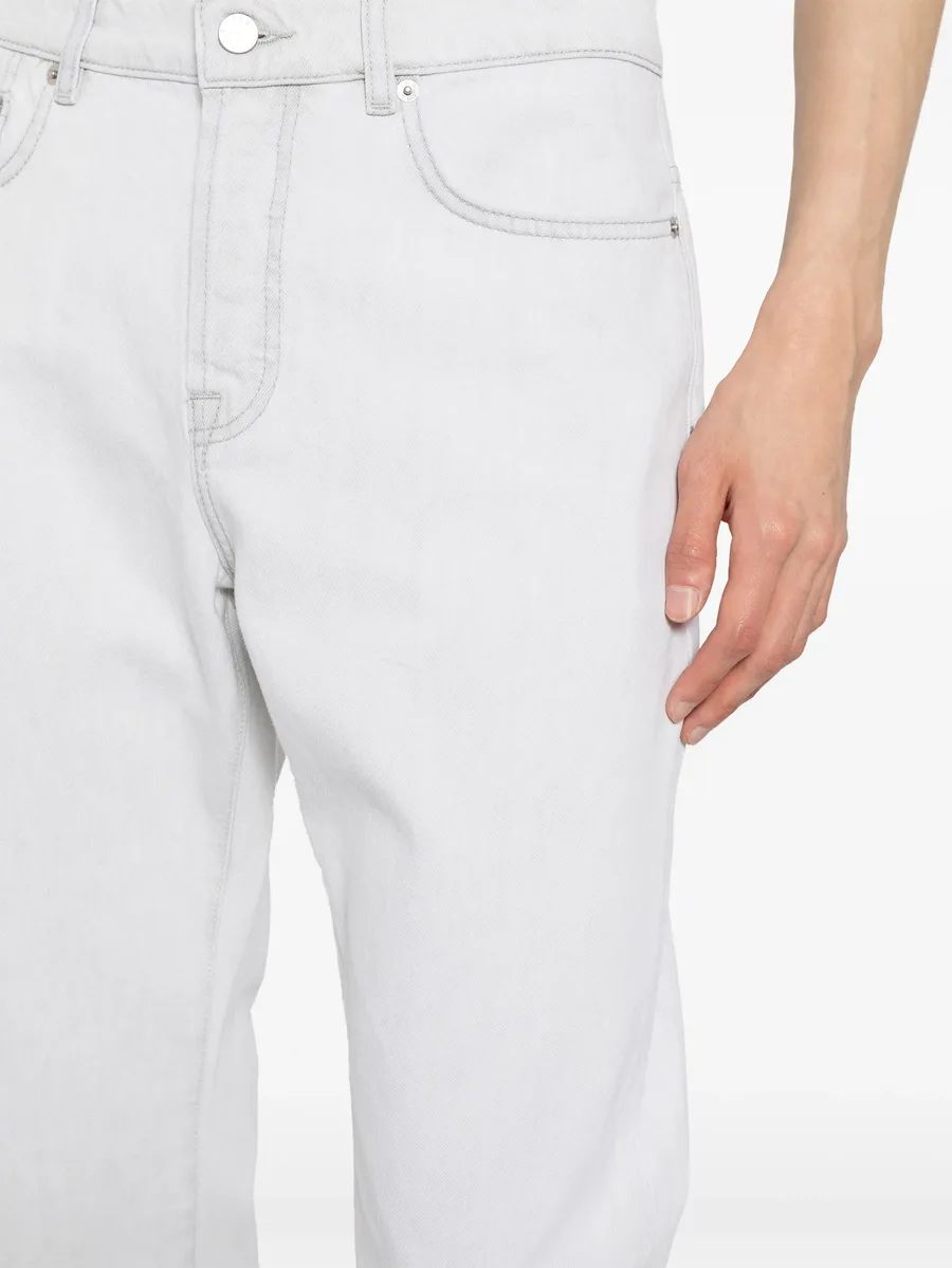 light-wash straight-leg jeans 10