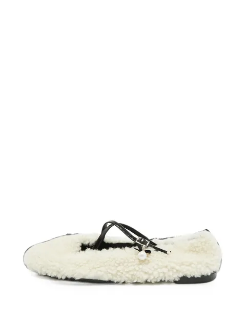 Eleri shearling ballet flats