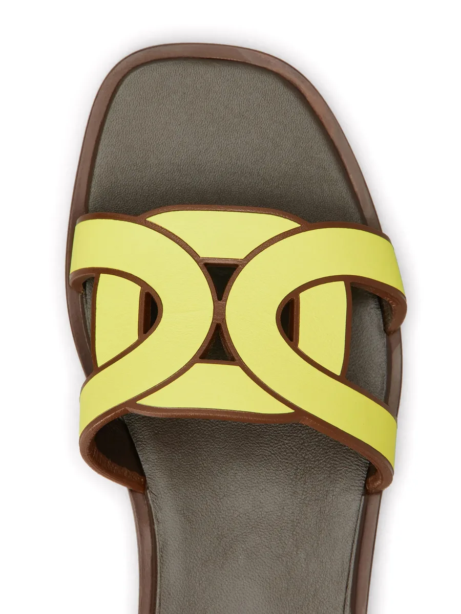 logo-strap leather sandals 7