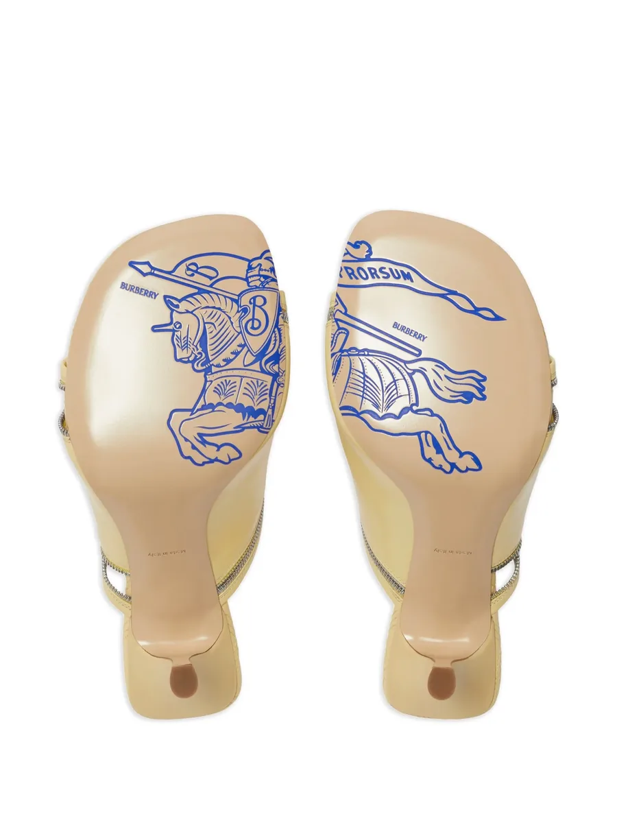decorative-zip leather heeled sandals 10
