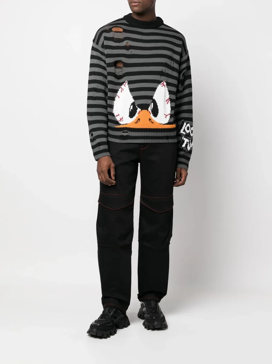logo-print straight-leg jeans 3