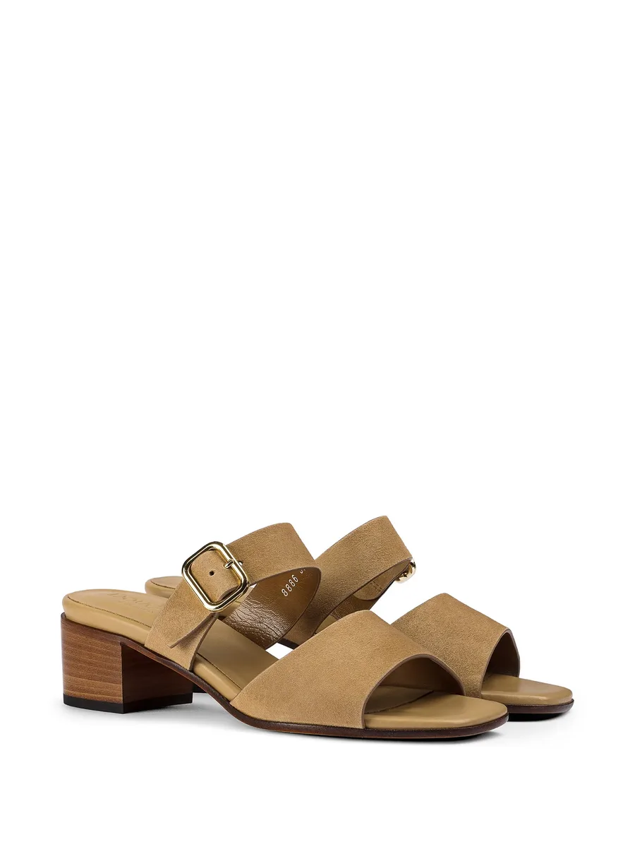 suede double-strap sandals 3
