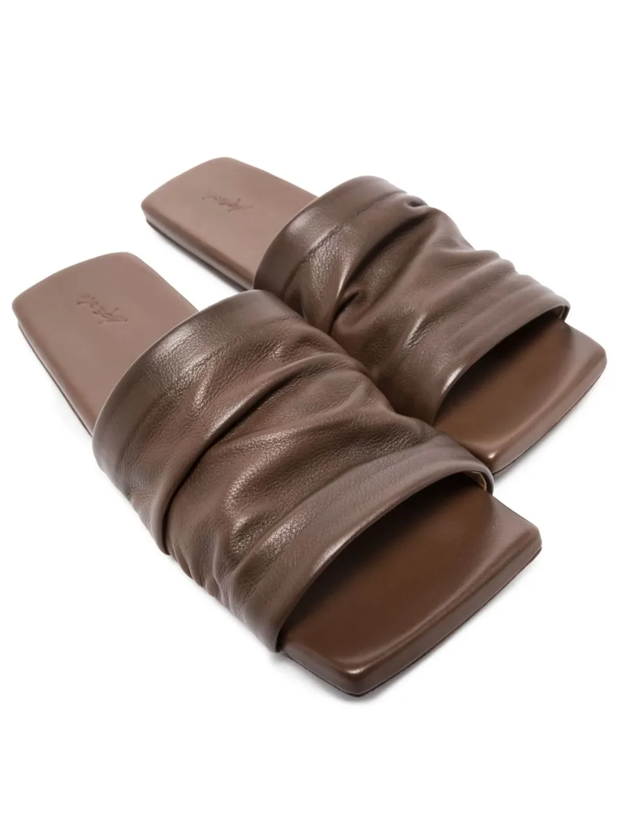 Tavola ruched flat sandals 3