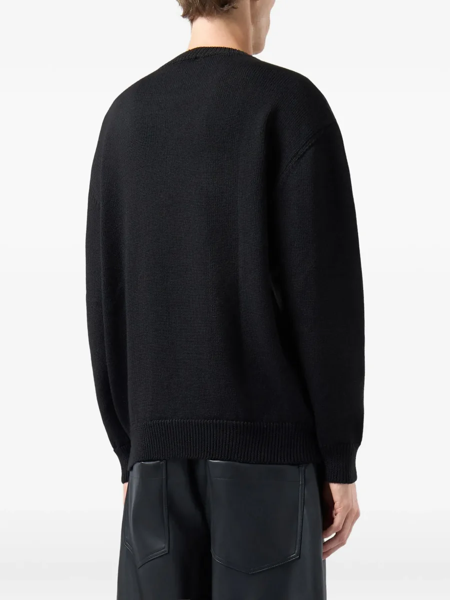 stud-embellished logo-print sweater 5