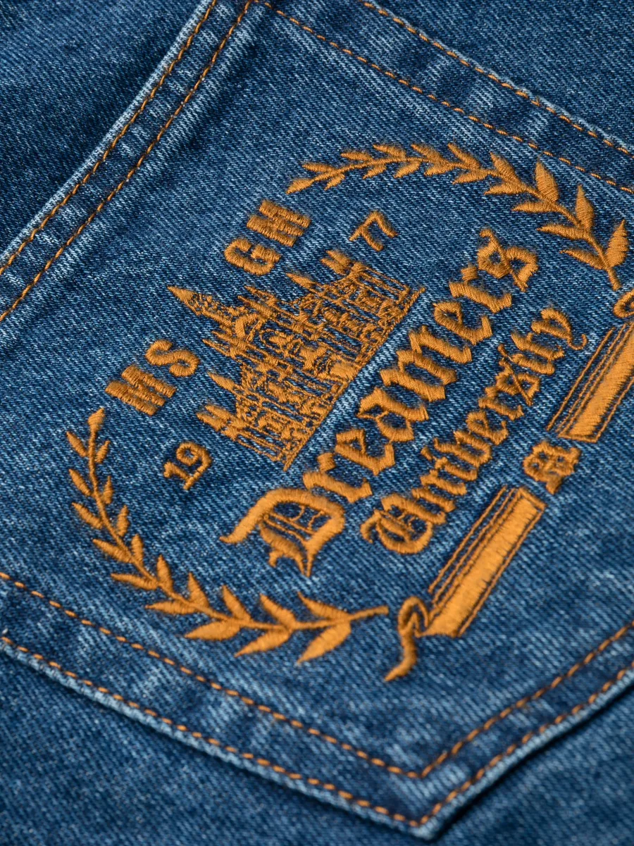logo-embroidered straight-leg jeans 11