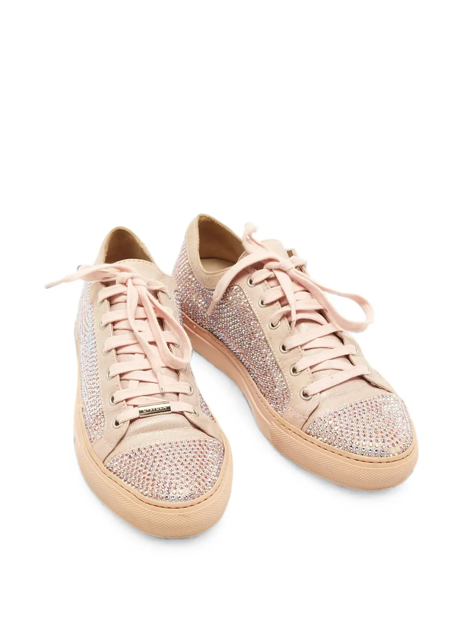 crystal-embellished low-top sneakers 5