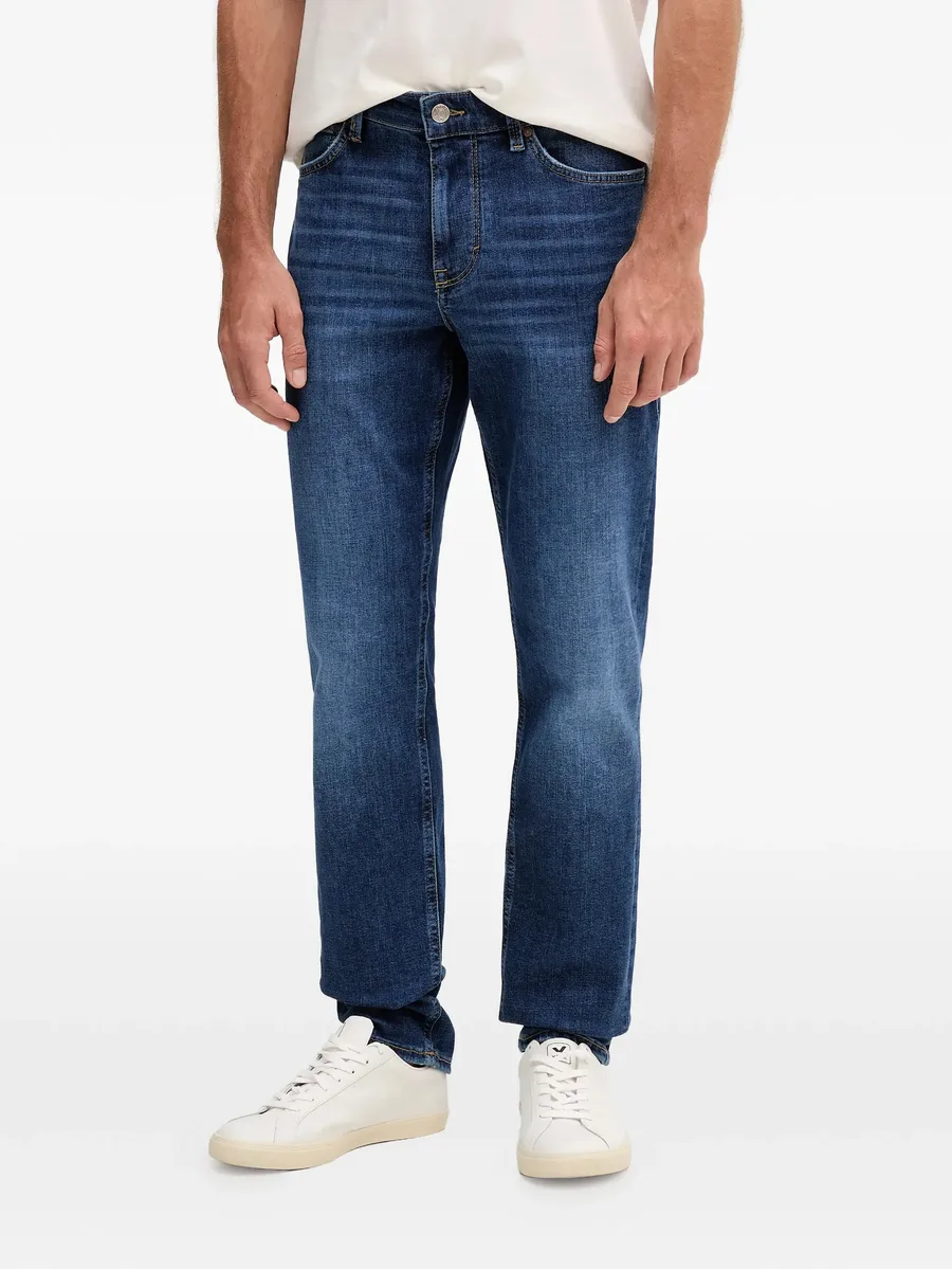 logo-patch denim jeans 1