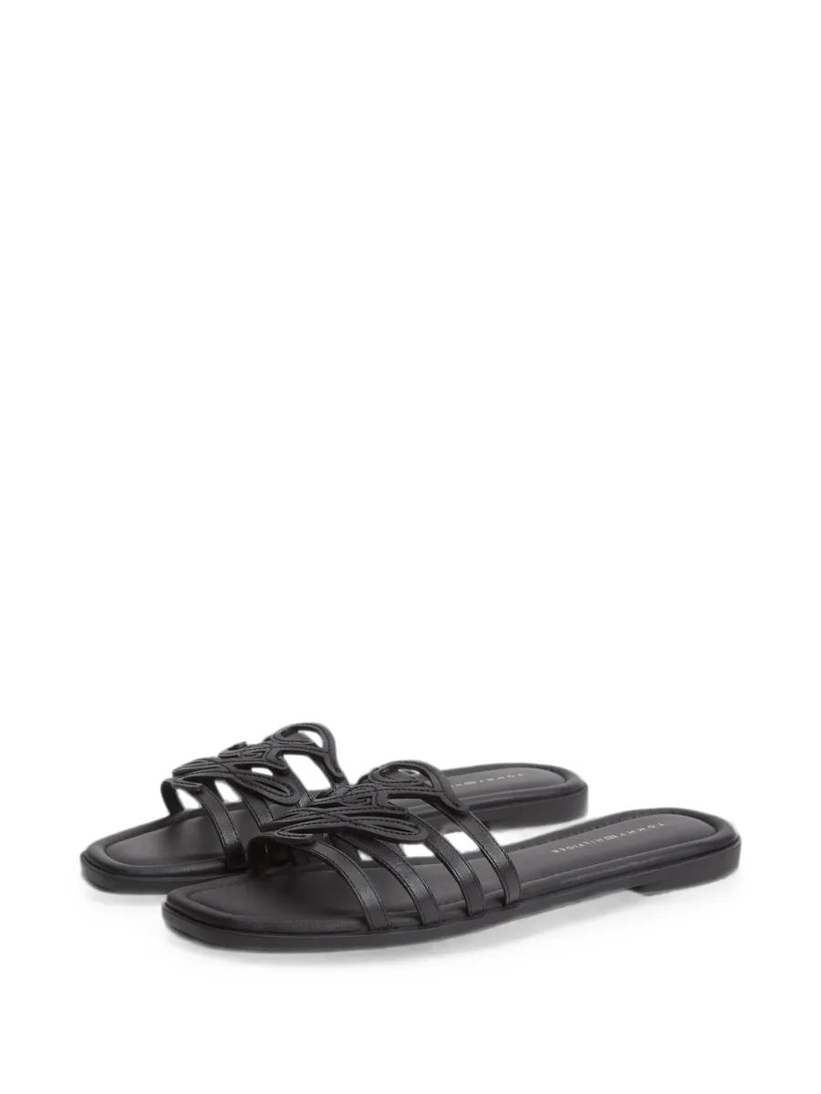 logo-patch multi-strap flat sandals 4