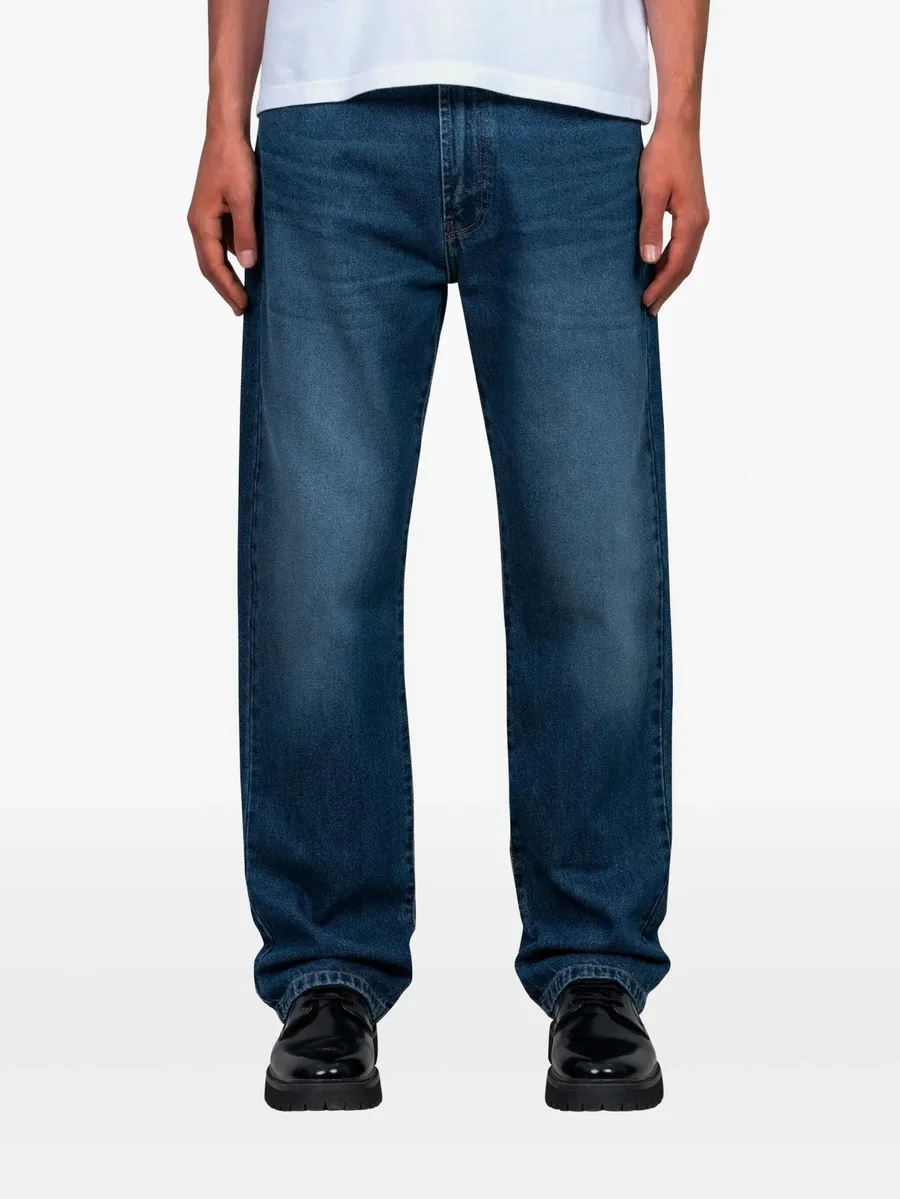 heart-details straight-leg jeans 1
