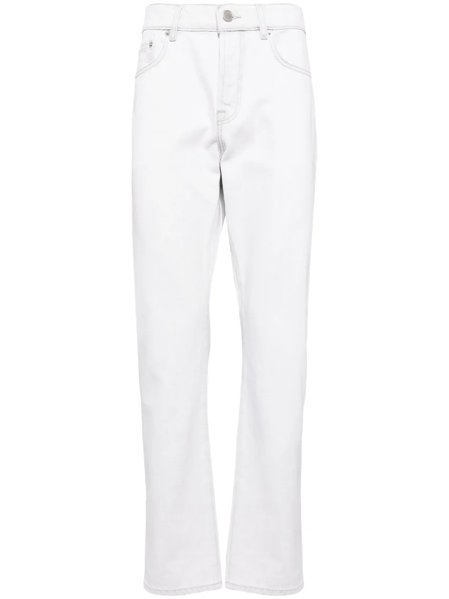 light-wash straight-leg jeans 2