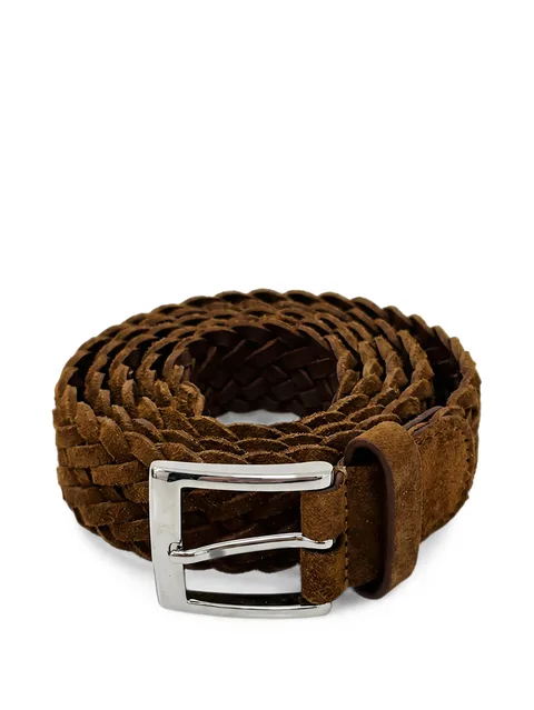 braided suede belt