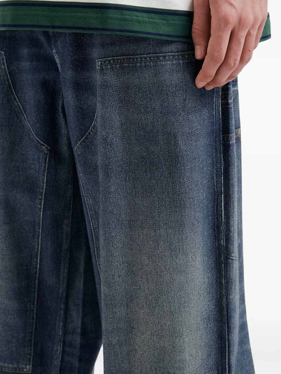 panelled wide jeans 10