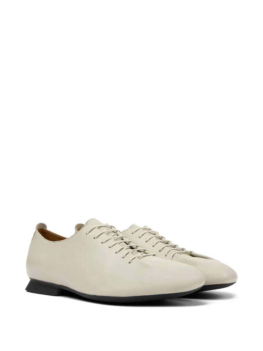 lace-up leather flats 4