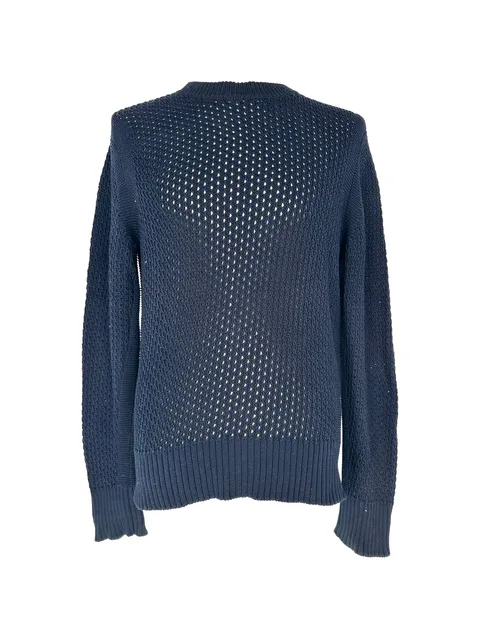 crochet-knit sweater