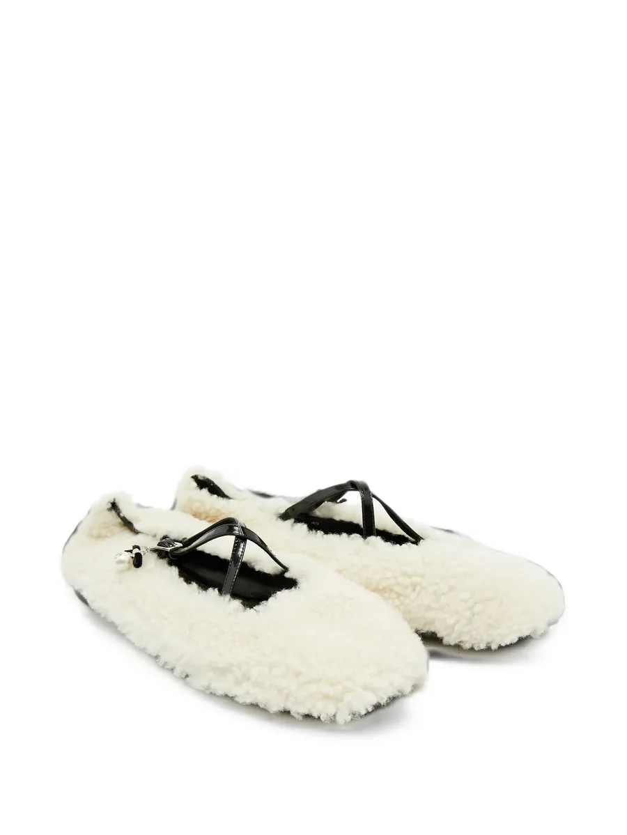 Eleri shearling ballet flats 5