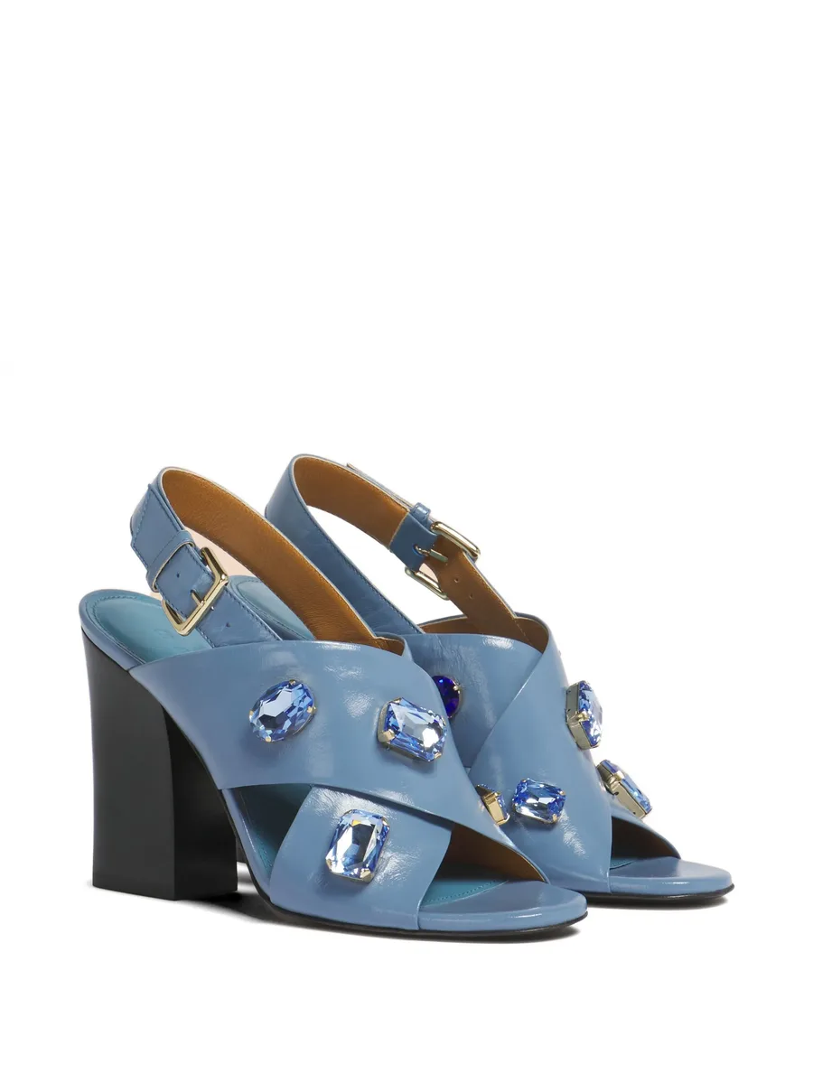leather criss-cross sandals 4