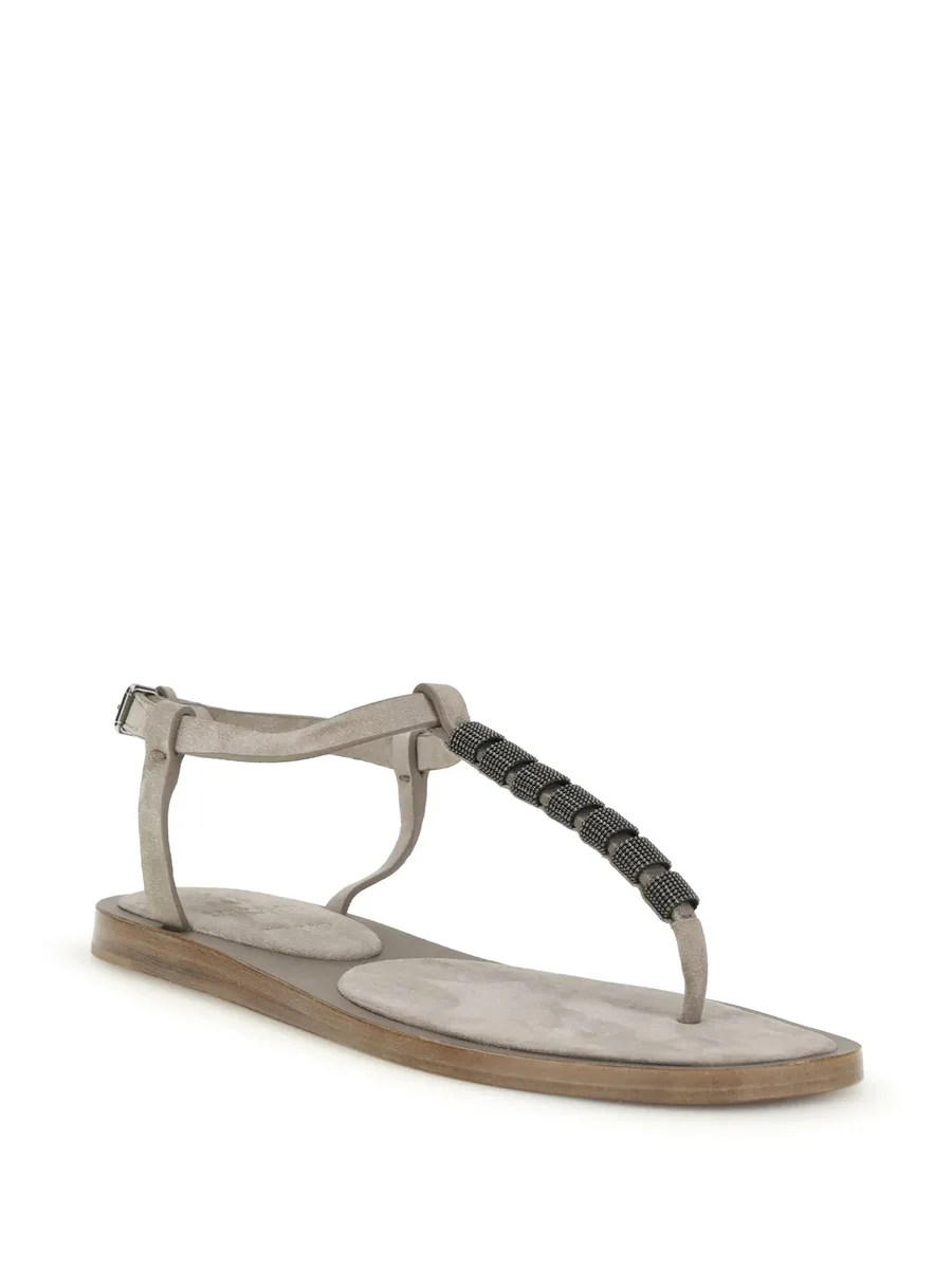 beaded-strap sandals 4