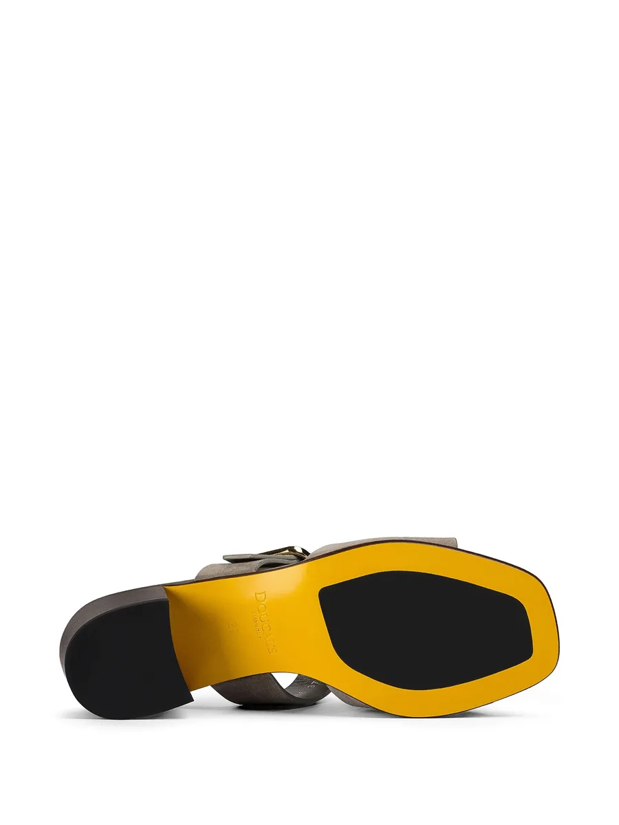 double-strap suede sandals 8