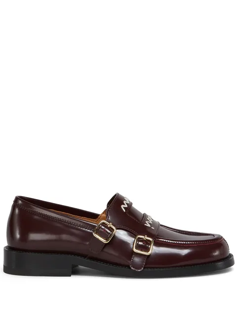 leather Bambi 3.0 loafers with double buckle