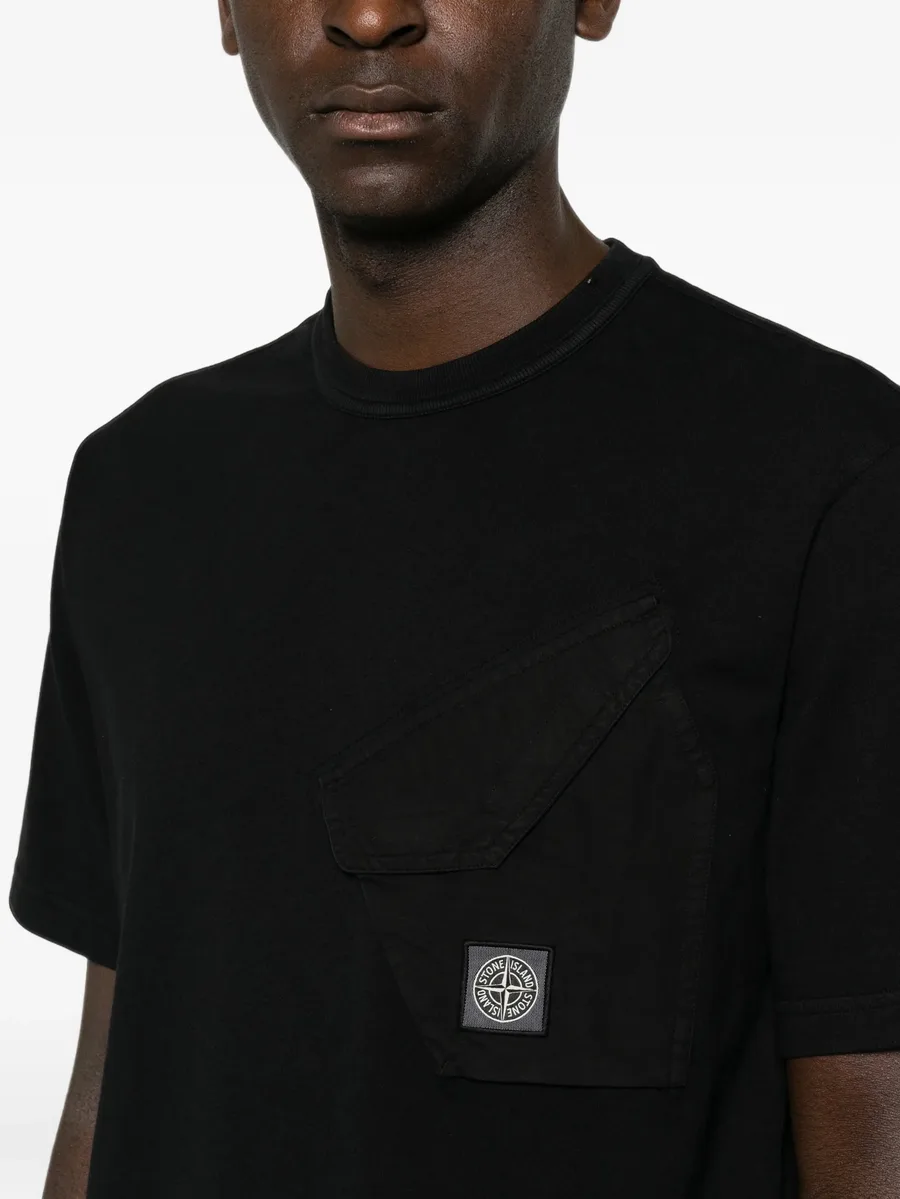 logo-patch chest-pocket T-shirt 5
