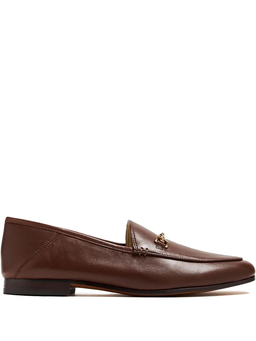 chain-detail leather loafers 1