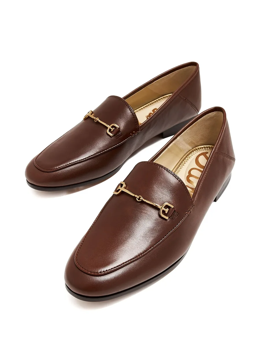 chain-detail leather loafers 3