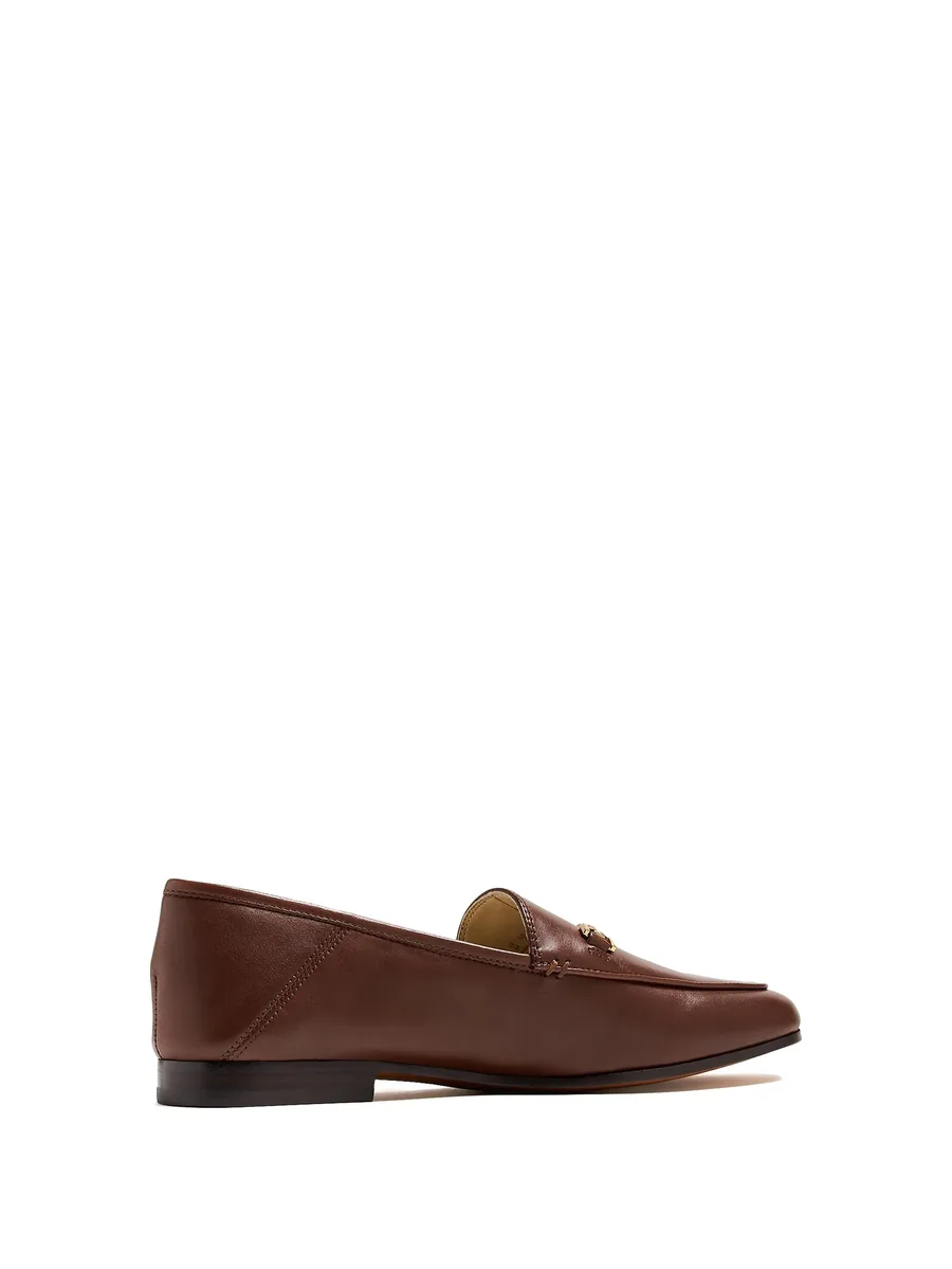 chain-detail leather loafers 6