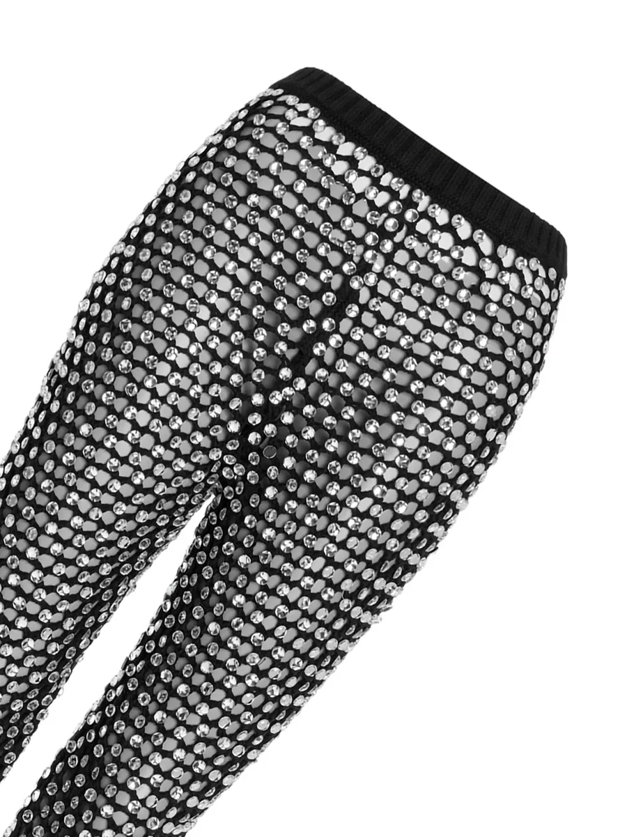 crystal-embellished slim-fit trousers 2