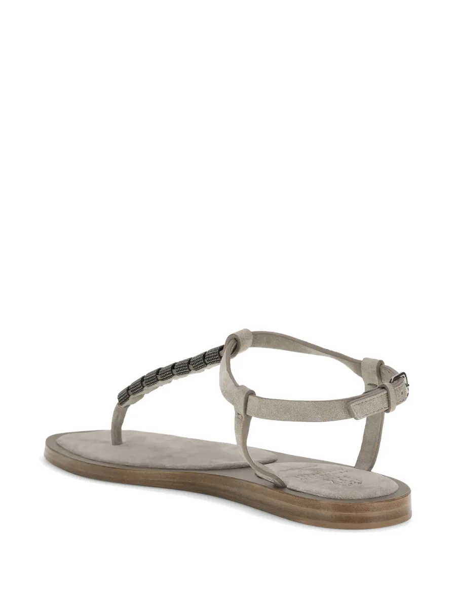 beaded-strap sandals 5