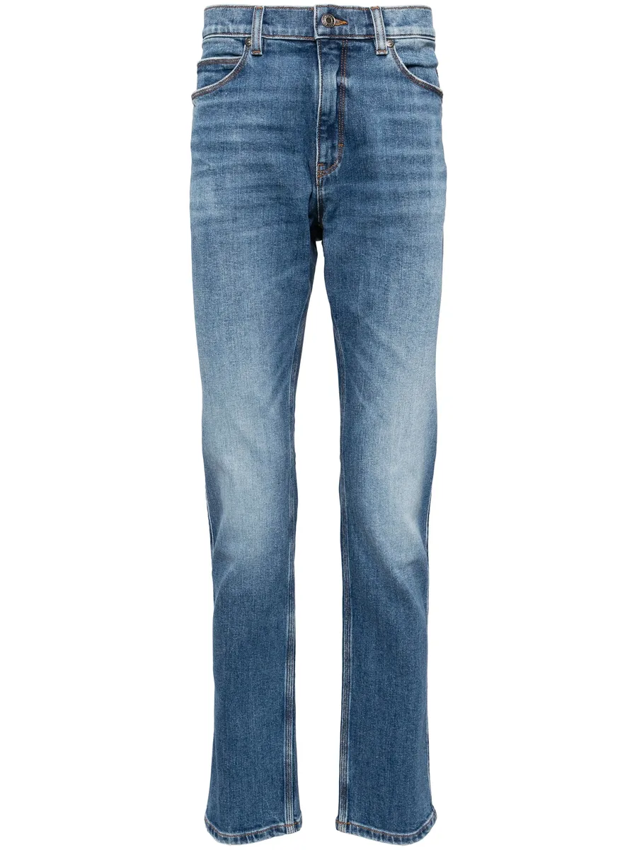 mid-rise slim-fit jeans 1