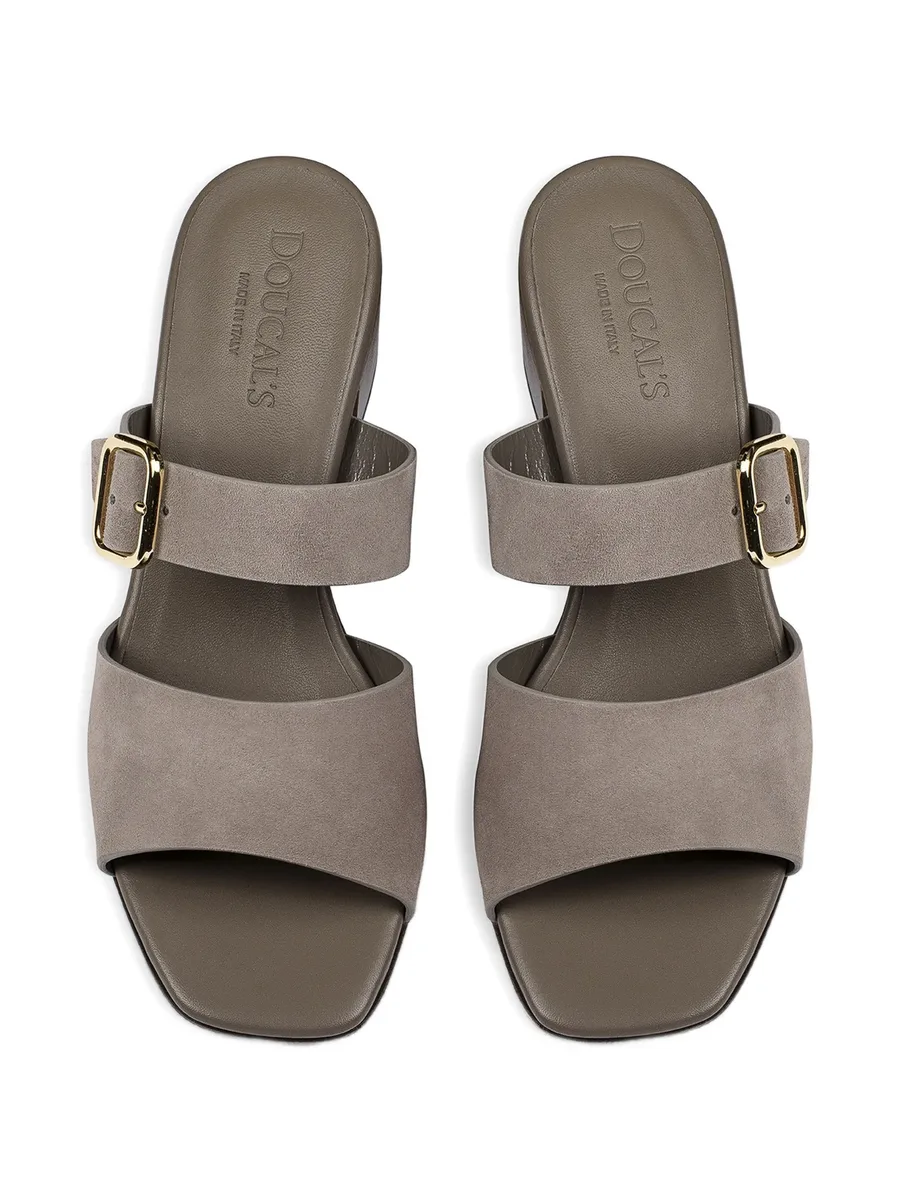 double-strap suede sandals 5