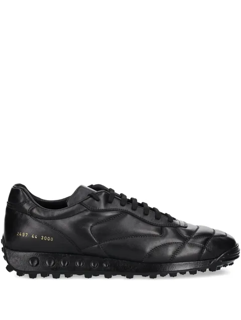 Soccer leather sneakers
