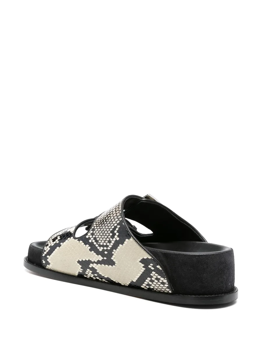 snakeskin sandals 5