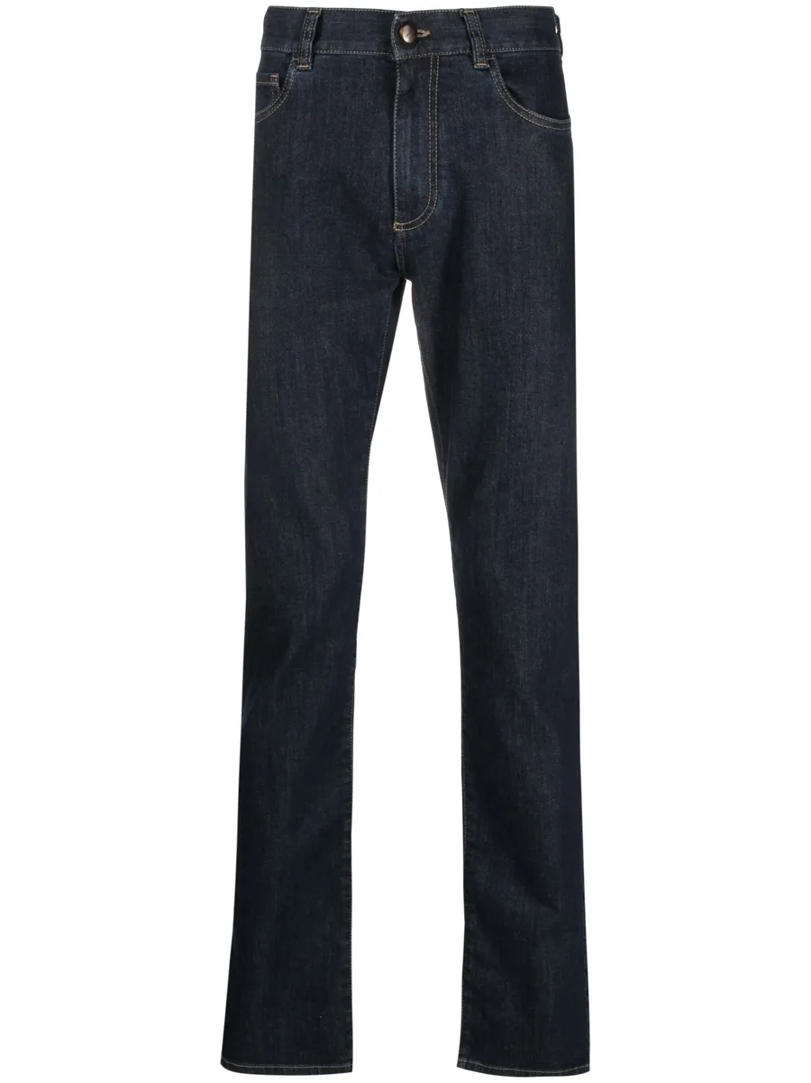 low-rise straight-leg trousers 1